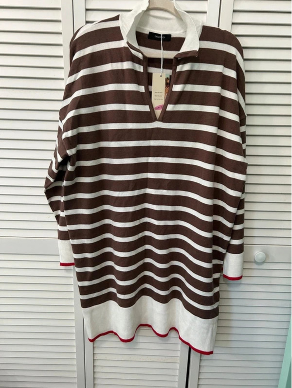 Dokotoo Plus Size 2X Sweater Tunic Dress Viscose #41